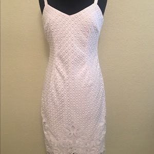 White Eyelet Summer Dress